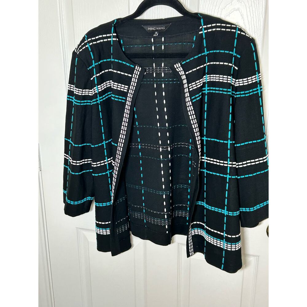 Ming Wang Patterned Jacket Blazer - image 4